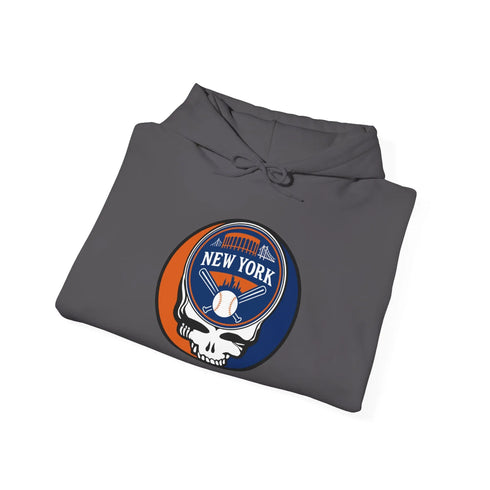 Grateful Dead - Copy of New York Mets Stealie Grateful Dead Unisex Heavy Blend Hoodie - MLB - StealieShop